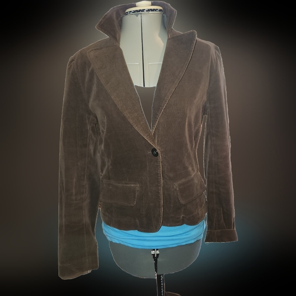 Chocolate Corduroy Blazer - Picture 3 of 7